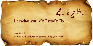 Lindwurm Özséb névjegykártya